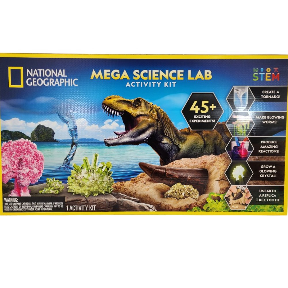 National Geographic STEM Mega Science Lab Activity Kit 45+ Science Experiments